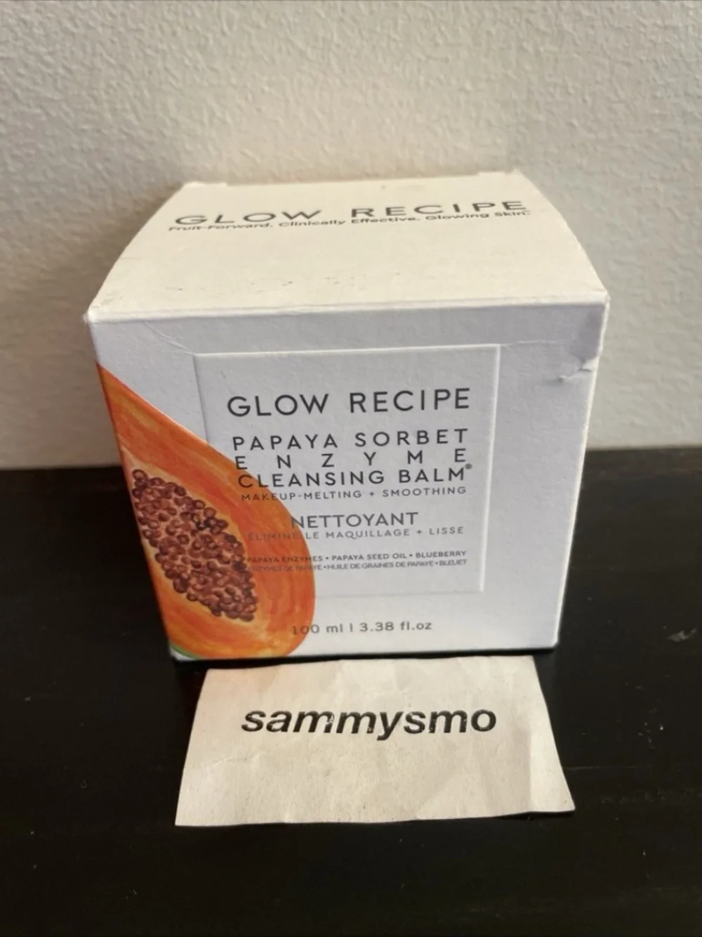 Glow Recipe Papaya Sorbet Enzyme Cleansing Balm, 3.38 fl oz